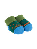 Babbucce bambino cotone verde fantasia pois - Gallo 1927 - Official Online Shop