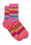 Calze corte bambino cotone erica righe multicolor - Gallo 1927 - Official Online Shop