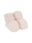 Babbucce bambino lana rosa tinta unita a coste - Gallo 1927 - Official Online Shop