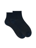 Calze cortissime donna lurex blu oltremare tinta unita - Gallo 1927 - Official Online Shop