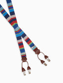 Unisex-Gummiband mit mehrfarbigen blauen Streifen