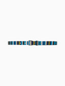Cintura reversibile donna cotone righe multicolor blu - Gallo 1927 - Official Online Shop