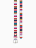 Cintura reversibile donna cotone righe multicolor bianco - Gallo 1927 - Official Online Shop