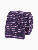 Cravatta uomo seta viola con righine orizzontali - Gallo 1927 - Official Online Shop