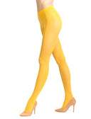Collant donna microfibra 60 denari giallo tinta unita - Gallo 1927 - Official Online Shop
