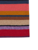 Guanti corti donna pile bordò righe multicolor - Gallo 1927 - Official Online Shop