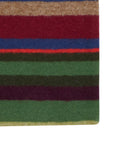 Guanti corti donna pile verde righe multicolor - Gallo 1927 - Official Online Shop