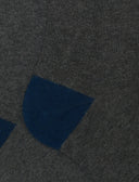 Calze lunghe donna cotone e cashmere grigio tinta unita e contrasti - Gallo 1927 - Official Online Shop