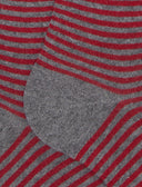 Calze lunghe donna cotone caldo grigie righe windsor