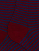 Calze lunghe donna cotone rosso righe windsor - Gallo 1927 - Official Online Shop