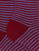 Calze corte donna cotone bordò righe windsor - Gallo 1927 - Official Online Shop