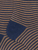 Calze corte donna cotone blu righe windsor - Gallo 1927 - Official Online Shop