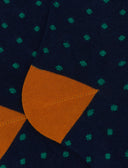 Calze lunghe donna cotone blu fantasia pois - Gallo 1927 - Official Online Shop