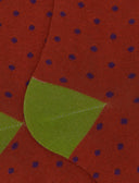 Calze lunghe donna cotone marrone fantasia pois - Gallo 1927 - Official Online Shop