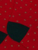 Calze lunghe donna cotone rosso fantasia pois - Gallo 1927 - Official Online Shop