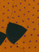 Calze lunghe donna cotone giallo fantasia pois - Gallo 1927 - Official Online Shop