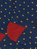 Calze corte donna cotone blu fantasia pois - Gallo 1927 - Official Online Shop