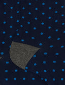 Calze corte donna cotone blu fantasia pois - Gallo 1927 - Official Online Shop