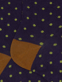 Calze corte donna cotone viola fantasia pois - Gallo 1927 - Official Online Shop
