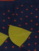 Calze cortissime donna cotone blu fantasia pois - Gallo 1927 - Official Online Shop