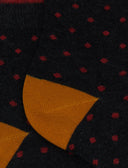 Calze cortissime donna cotone grigio fantasia pois - Gallo 1927 - Official Online Shop