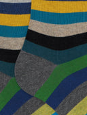 Calze lunghe donna cotone grigio righe pari - Gallo 1927 - Official Online Shop