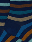 Calze corte donna cotone righe pari blu - Gallo 1927 - Official Online Shop