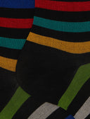 Calze corte donna cotone righe pari nero - Gallo 1927 - Official Online Shop