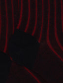 Calze lunghe donna cotone blu/rosso vanisé a coste larghe - Gallo 1927 - Official Online Shop