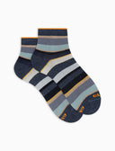 Calze cortissime donna cotone righe multicolor blu - Gallo 1927 - Official Online Shop