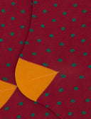 Calze lunghe donna cotone fantasia pois rosso - Gallo 1927 - Official Online Shop