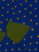 Calze lunghe donna cotone fantasia pois blu - Gallo 1927 - Official Online Shop