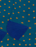 Calze corte donna cotone fantasia pois azzurro - Gallo 1927 - Official Online Shop