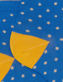 Calze cortissime donna cotone fantasia pois azzurro - Gallo 1927 - Official Online Shop