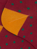 Calze fantasmini donna cotone fantasia pois rosso - Gallo 1927 - Official Online Shop