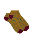 Calze fantasmini donna cotone fantasia pois azzurro - Gallo 1927 - Official Online Shop