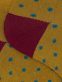 Calze fantasmini donna cotone fantasia pois azzurro - Gallo 1927 - Official Online Shop