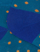 Calze fantasmini donna cotone fantasia pois azzurro - Gallo 1927 - Official Online Shop