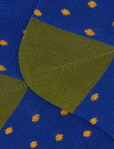 Calze fantasmini donna cotone fantasia pois blu - Gallo 1927 - Official Online Shop