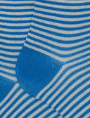Calze lunghe donna cotone righe windsor azzurro - Gallo 1927 - Official Online Shop