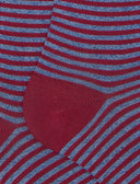 Calze lunghe donna cotone righe windsor fucsia - Gallo 1927 - Official Online Shop