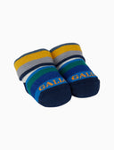 Babbucce bambino cotone righe multicolor blu - Gallo 1927 - Official Online Shop