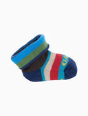 Babbucce bambino cotone righe multicolor blu - Gallo 1927 - Official Online Shop