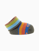 Babbucce bambino cotone verde righe multicolor - Gallo 1927 - Official Online Shop