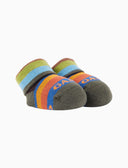 Babbucce bambino cotone verde righe multicolor - Gallo 1927 - Official Online Shop