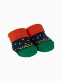 Babbucce bambino cotone fantasia pois blu - Gallo 1927 - Official Online Shop
