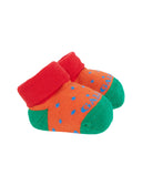 Babbucce bambino cotone fantasia pois arancio - Gallo 1927 - Official Online Shop
