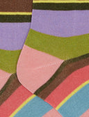 Calze lunghe bambino cotone leggero geranio righe multicolor - Gallo 1927 - Official Online Shop