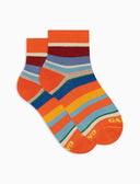 Calze cortissime bambino cotone leggero aragosta righe multicolor - Gallo 1927 - Official Online Shop
