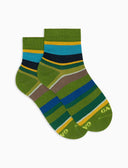 Calze cortissime bambino cotone leggero cactus righe multicolor - Gallo 1927 - Official Online Shop